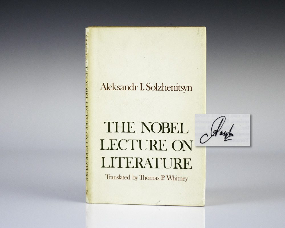 The Nobel Lecture on Literature.