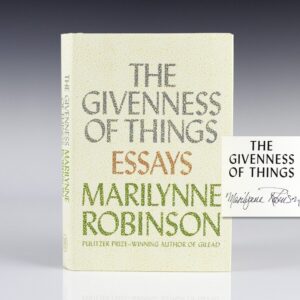 The Givenness of Things: Essays.