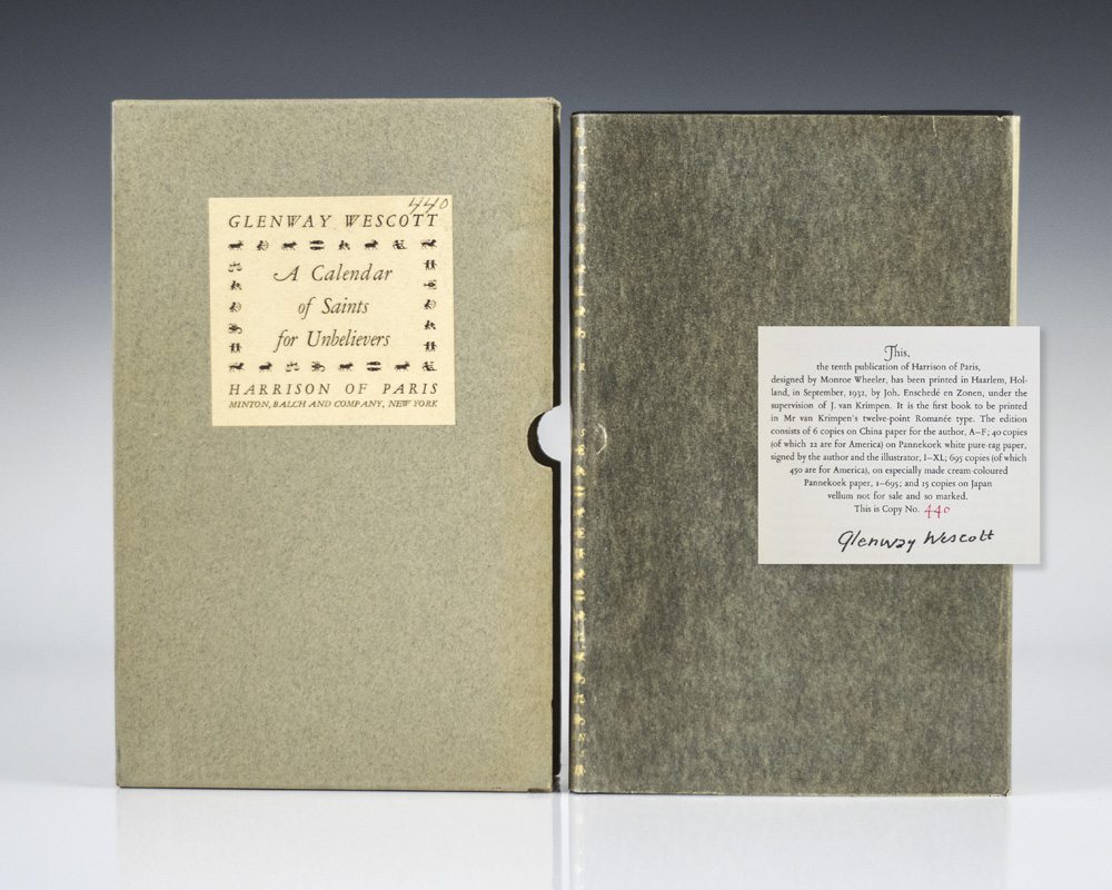 A Calendar of Saints for Unbelievers.