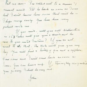 John Steinbeck Autographed Signed Letter To Pat Covici.