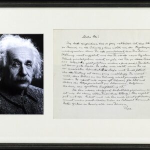 Albert Einstein Autographed Signed Letter To His Son.