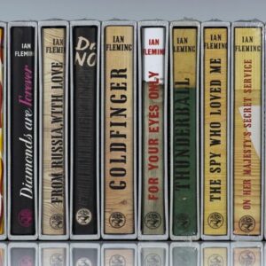 Complete Set of 14 First Edition James Bond Novels (In Facsimile): Casino Royale, Live and Let Die, Moonraker, Diamonds are Forever, From Russia with Love, Dr. No, Goldfinger, For Your Eyes Only (short stories including A View to a Kill and Quantum of Solace), Thunderball, The Spy Who loved Me, On Her Majesties Secret Service, You Only Live Twice, The Man with the Golden Gun, Octopussy and The Living Daylights.