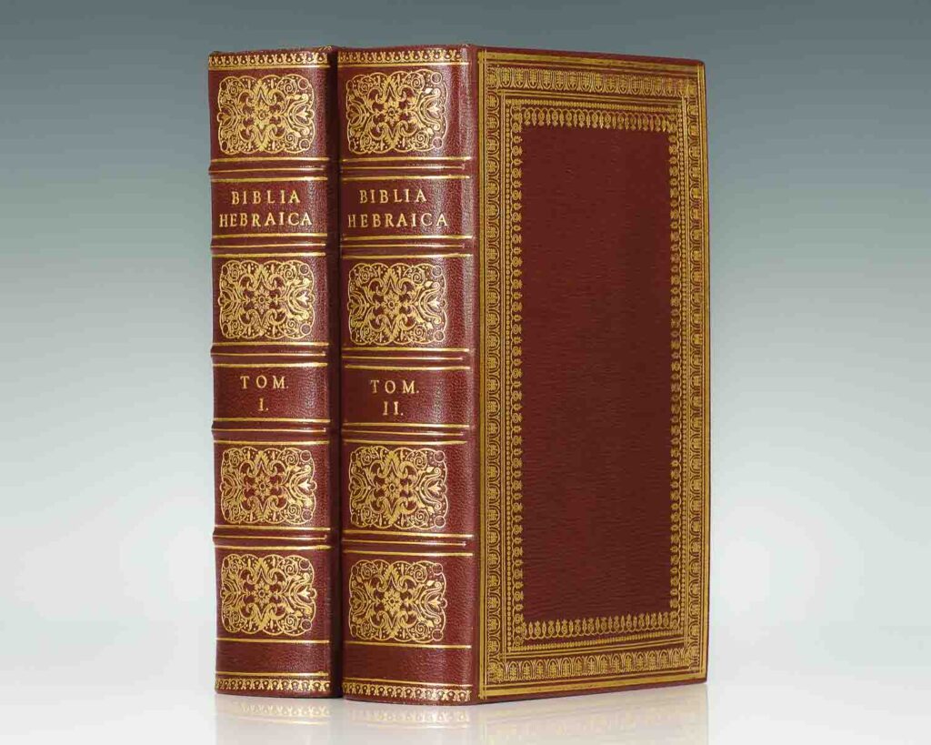 Biblia Hebraica, Secundum Ultimam Editionem Jos. Athiae, a Johanne Leusden, Denuo Recognitum, Recensita Variisque Notis Latinis Illustrata, ab Everardo Van Der Hooght. Editio Prima Americana, Sine Punctis Masorethicis.
