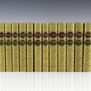 The Life and Adventures of Robinson Crusoe, The History of Tom Jones: A Foundling; Amelia; Joseph Andrews; Peregrine Pickle; Tristram Shandy.