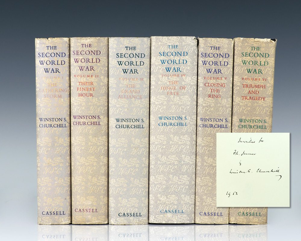 The Second World War: The Gathering Storm; Their Finest Hour; The Grand Alliance; The Hinge of Fate; Closing the Ring; Triumph and Tragedy.