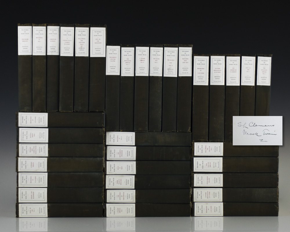 The Writings of Mark Twain.  (Including The Adventures of Tom Sawyer; The Adventures of Huckleberry Finn; Innocents Abroad; Life on the Mississippi; A Connecticut Yankee in King Arthur’s Court; The Prince and the Pauper; A Tramp Abroad).