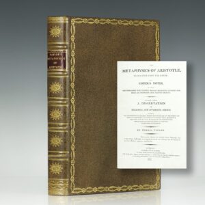 The Metaphysics of Aristotle, Translated from the Greek…To Which is Added, A Dissertation.