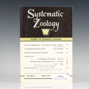 Society of Systematic Biology: Systematic Zoology.