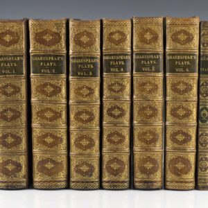 The Works of Shakespear (Shakespeare) In Six Volumes. Collated and Corrected by the former Editions, By Mr. Pope. [The Seventh Volume The Whole Revis'd and Corrected, with a Preface, by Dr. Sewell.]