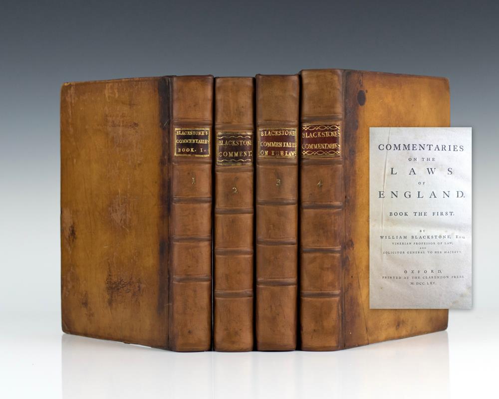 Commentaries on the Laws of England.