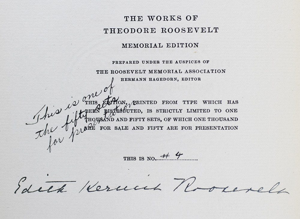 The Works of Theodore Roosevelt: The Memorial Edition.