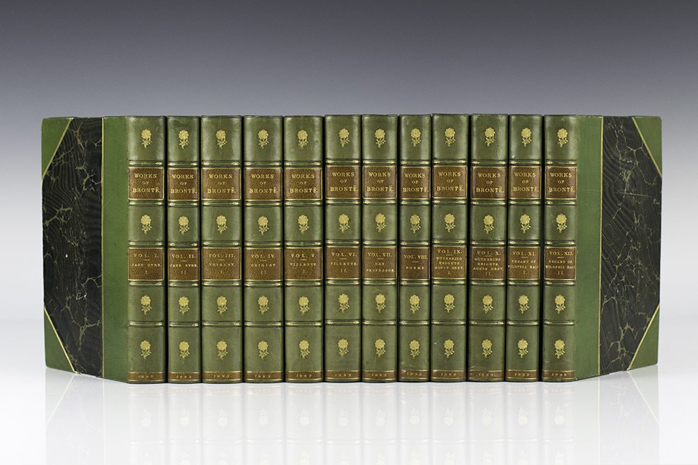 The Works of the Sisters Bronte: The Professor; Jane Eyre; Villette; Shirley; Tenant of  Wildfell Hall; Agnes Grey; Wuthering Heights.