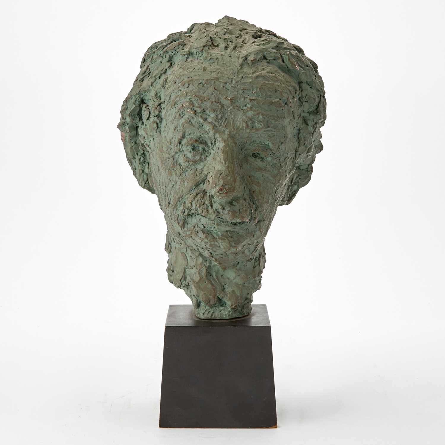 Bust of Albert Einstein.