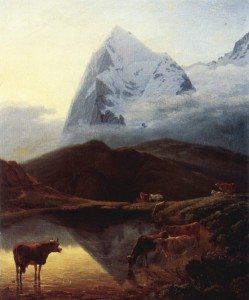 Painting of the Eiger by Maximilien de Meuron, early 19th century