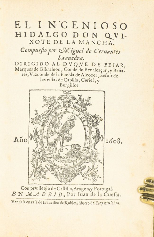 El ingenioso hidalgo Don Quixote de la Mancha.