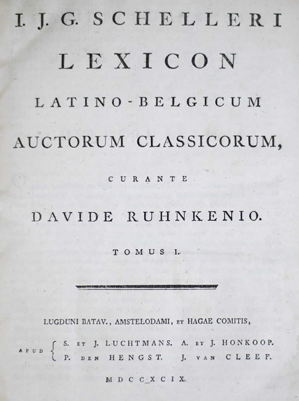 Lexicon Latino-Belgicum Auctorum Classicorum