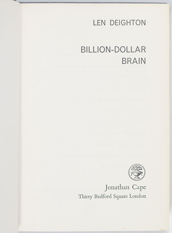 Billion Dollar Brain.