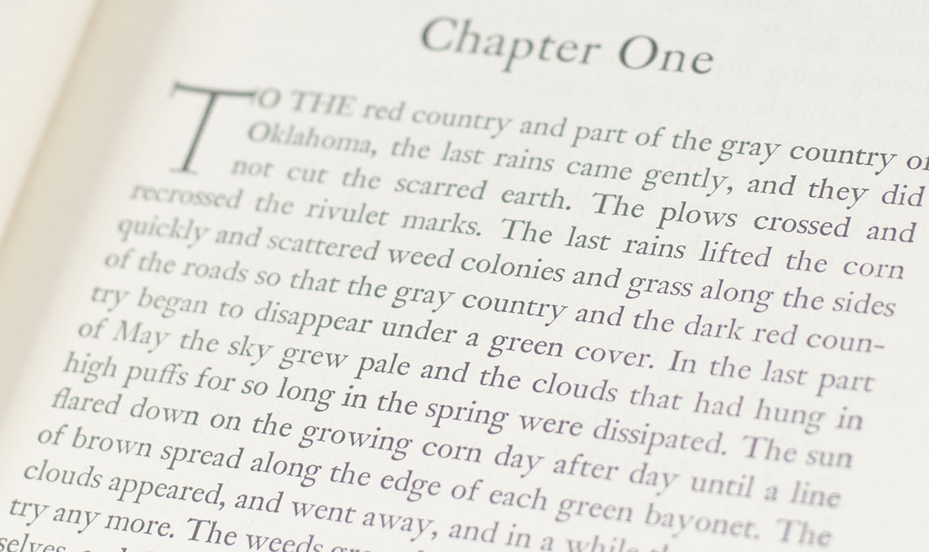 The Grapes of Wrath.
