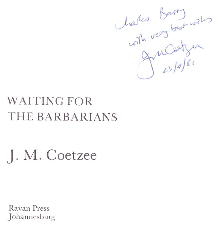 Waiting for the Barbarians. - Image 2
