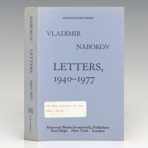 Vladimir Nabokov: Selected Letters, 1940-1977.