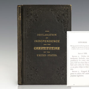 Declaration of Independence and Constitution of the United States.