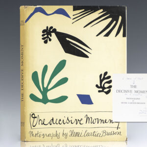 The Decisive Moment First Edition Signed by Henri Cartier-Bresson.