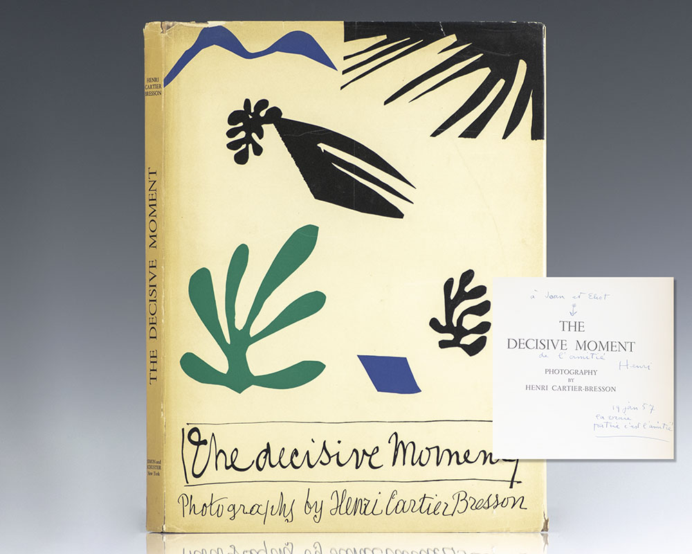 The Decisive Moment First Edition Signed by Henri Cartier-Bresson.