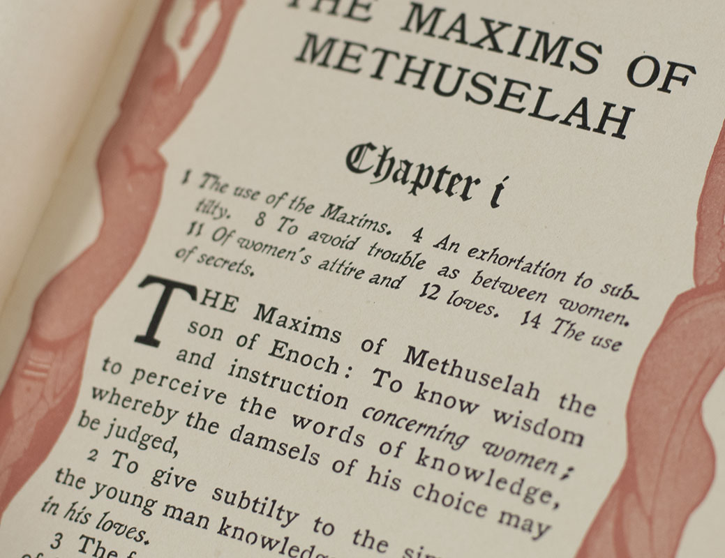 The Maxims of Methuselah: Being the Advice Given by the Patriarch in his Nine Hundred Sixty and Ninth Year to his Great Grandson at Shem's Coming of Age in Regard to Women. - Image 4
