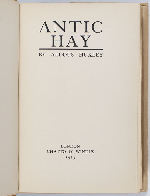 Antic Hay. - Image 3