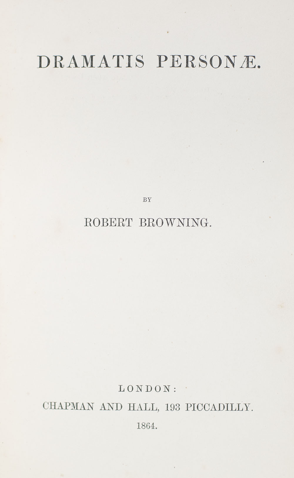Dramatis Personae.