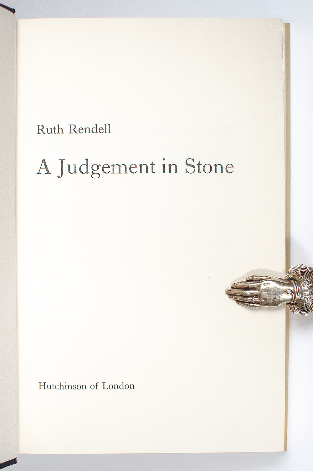 A Judgement in Stone.