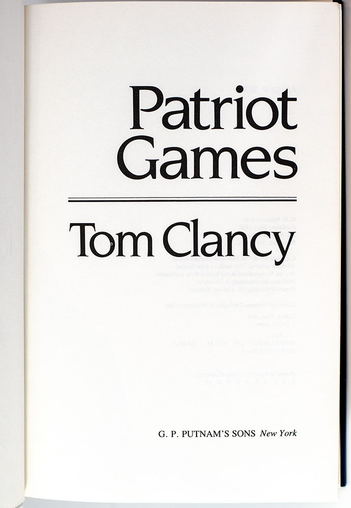 Patriot Games.