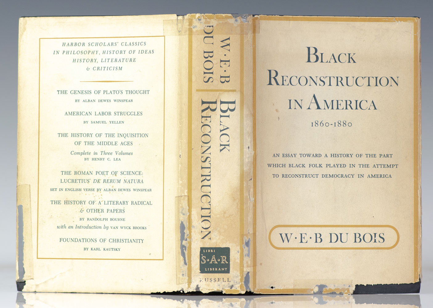 Black Reconstruction: An Essay Toward a History of the Part Which Black Folk Played in the Attempt to Reconstruct Democracy in America, 1860-1880.