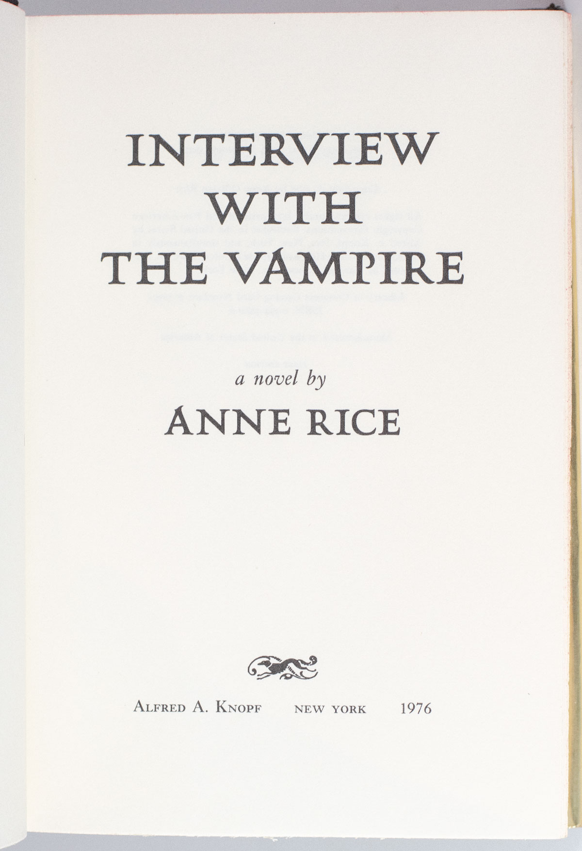Interview With The Vampire.