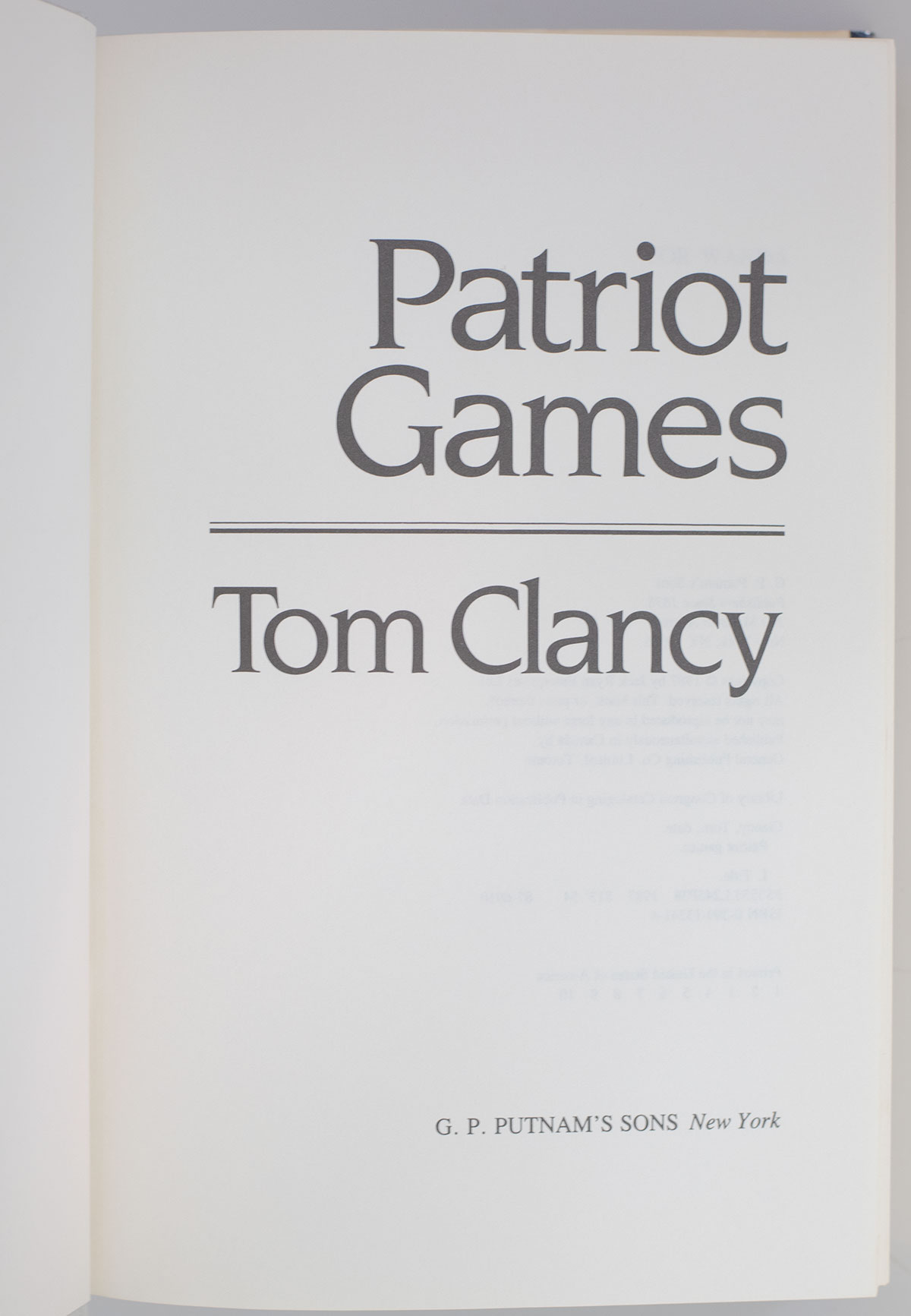Patriot Games.