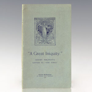 "A Great Iniquity."