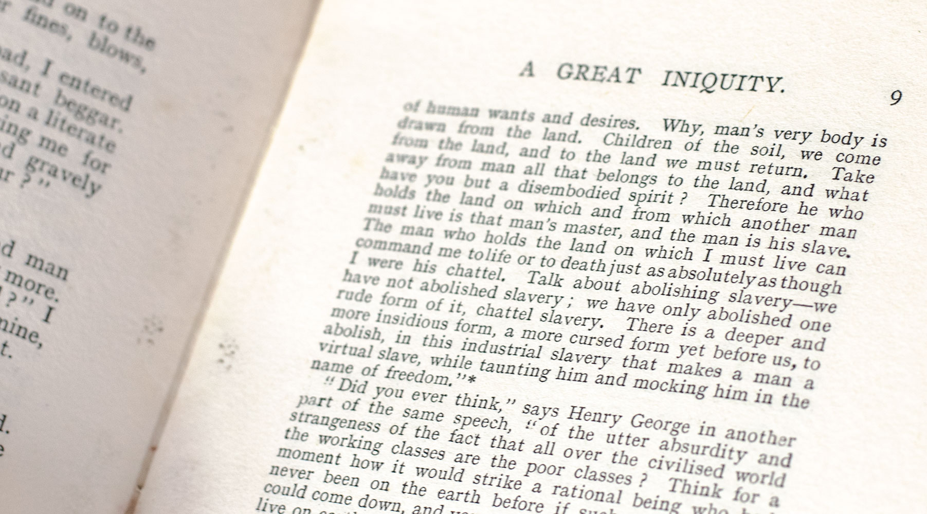A Great Iniquity.