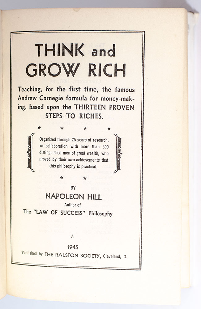 Think and Grow Rich.