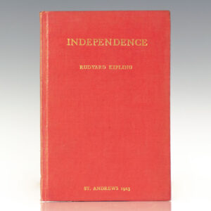 Independence: Rectorial Address Delivered at St. Andrews, October 10, 1923.