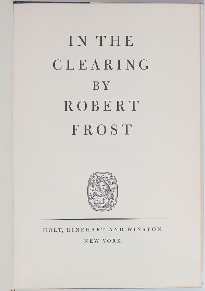 In the Clearing.