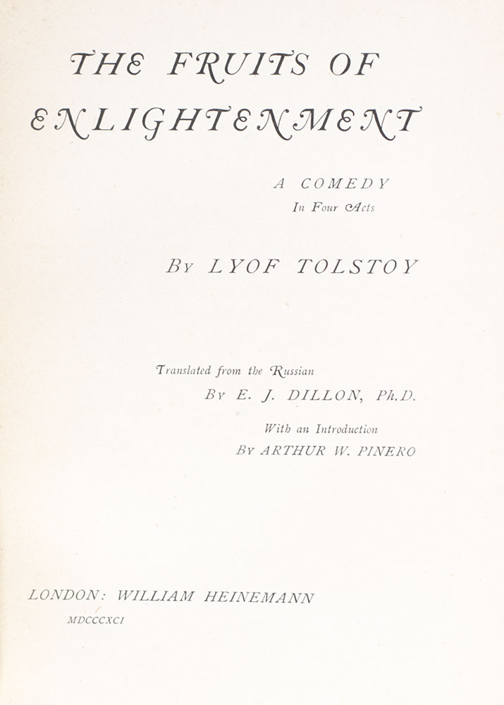 The Fruits of Enlightenment: A Comedy in Four Acts. - Image 3