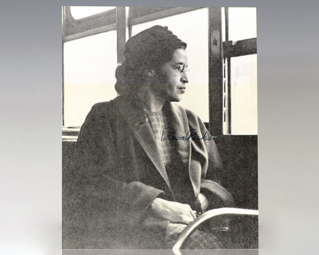 Rosa Parks Signed Photograph.