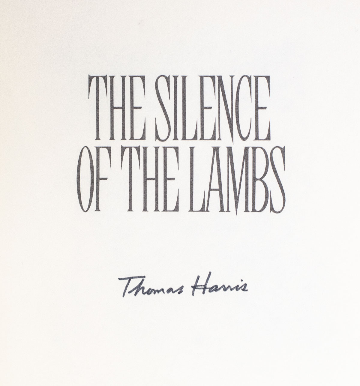 The Silence of the Lambs.