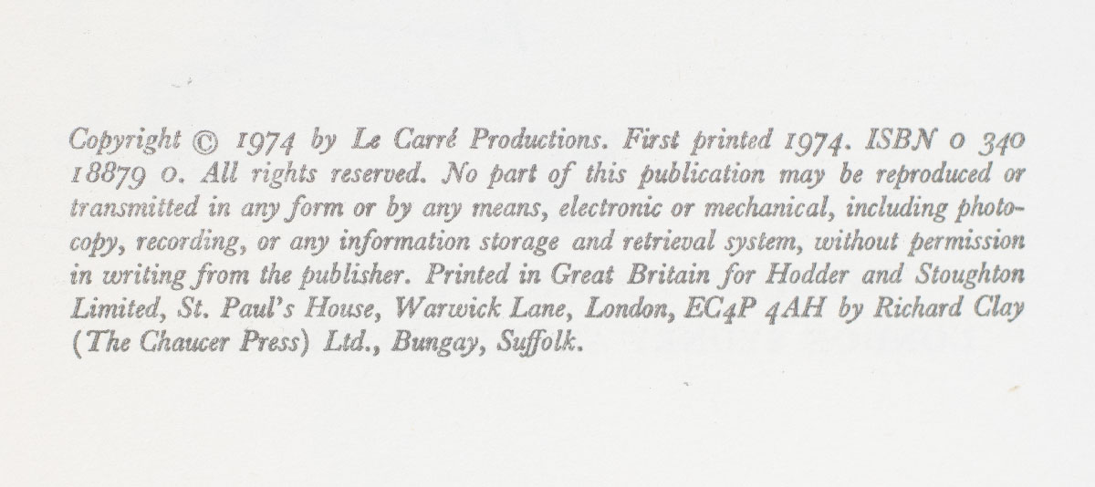 Tinker, Tailor, Soldier, Spy.