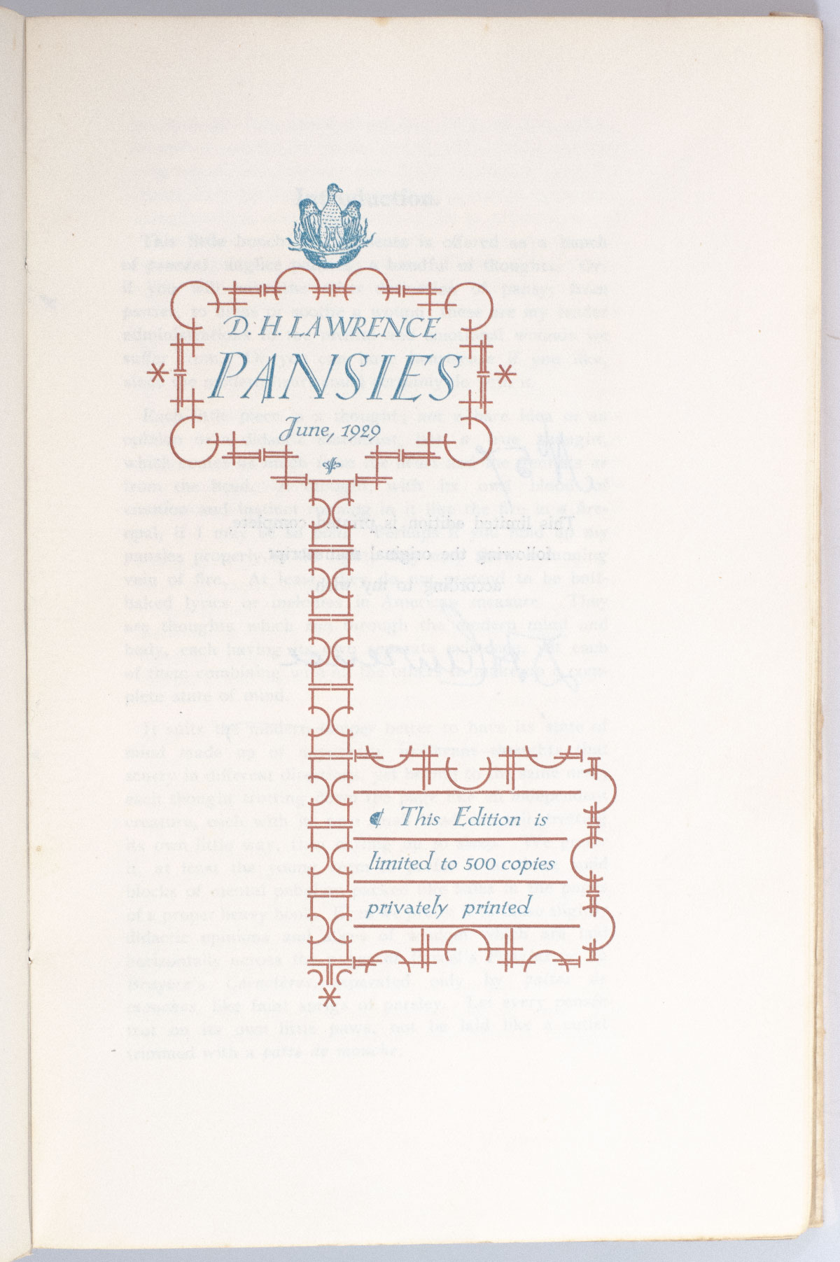 Pansies: Poems. - Image 2