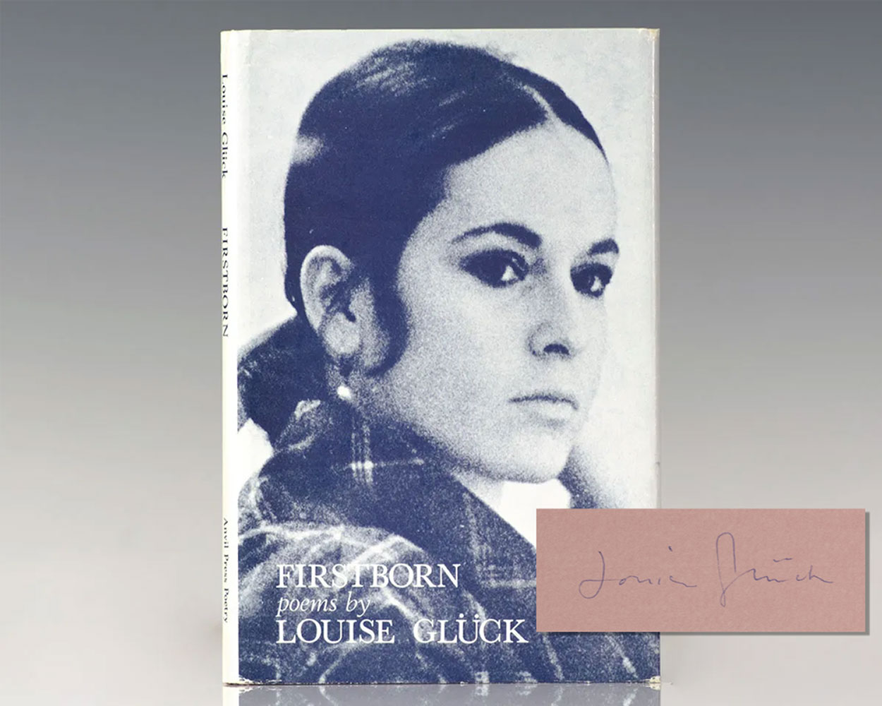 Signed Limited First edition of Louise Gluck's FIrstborn