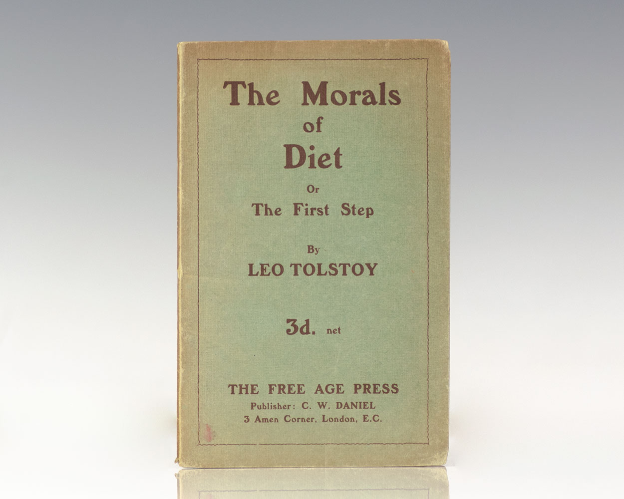 The Morals of Diet Or The First Step.