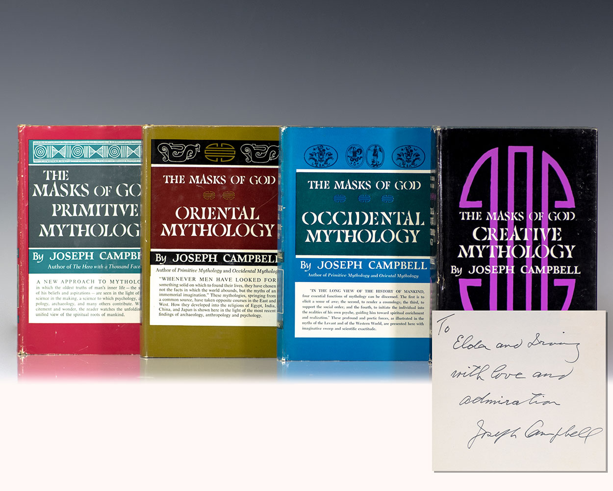 Masks Of God Mythology Set: Primitive Mythology; Oriental Mythology; Occidental Mythology; Creative Mythology.
