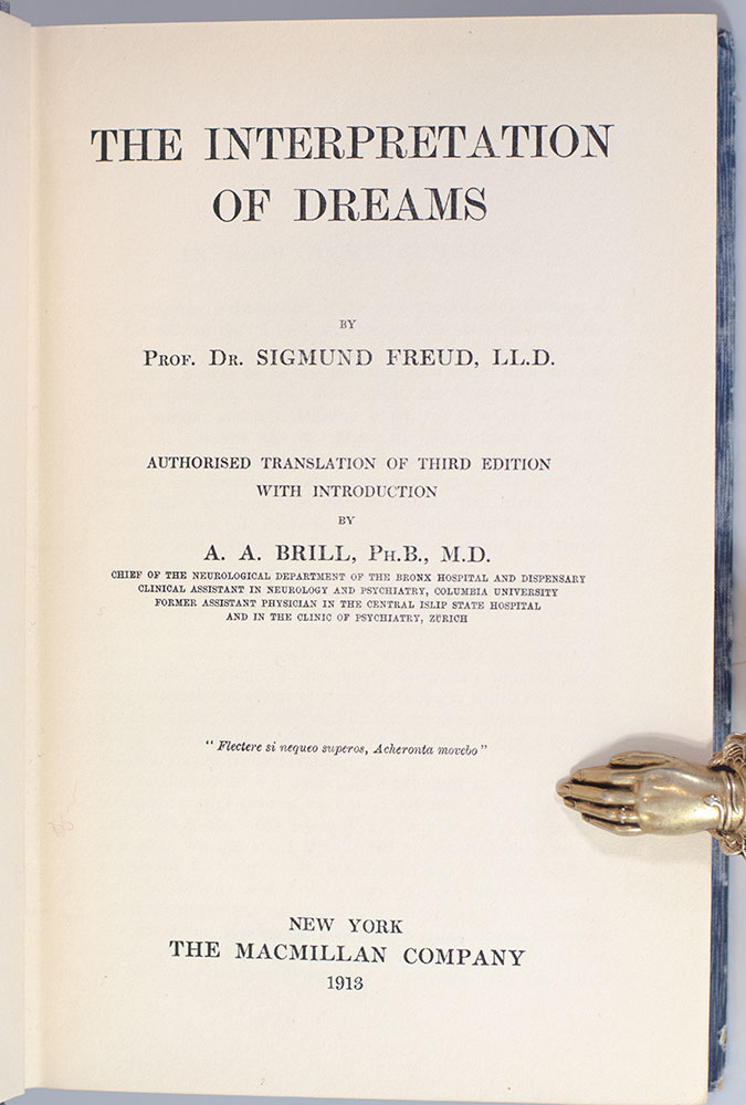 The Interpretation of Dreams.