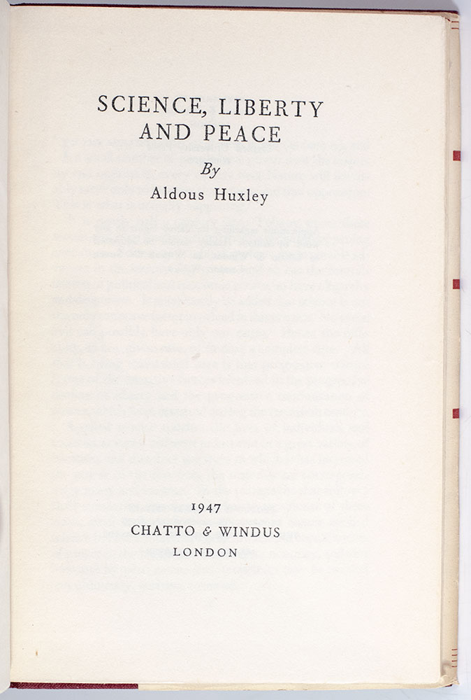Science, Liberty and Peace.